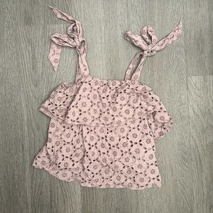 american eagle flowy flower tank